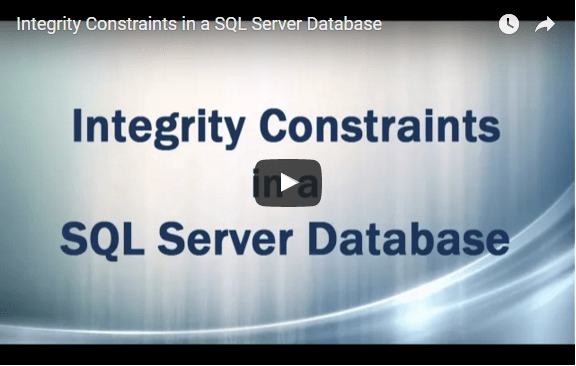 Integrity Constraints