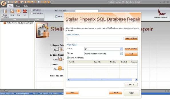Stellar Phoenix SQL Database Repair 1