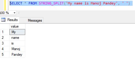 STRING_SPLIT