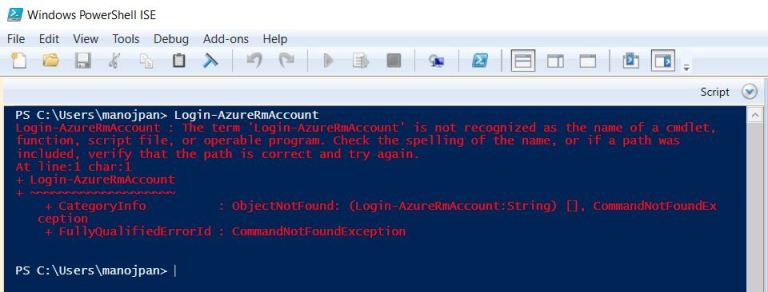 powershell Login Arm error | SQL with Manoj